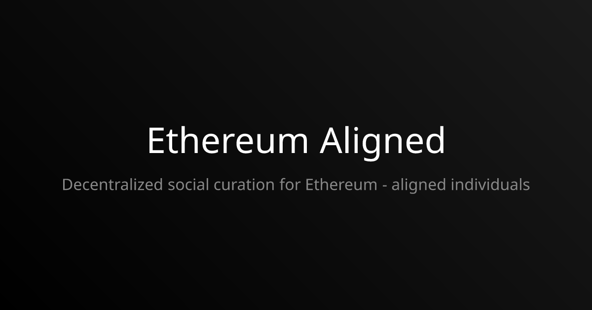 Ethereum Aligned - Farcaster Mini Apps